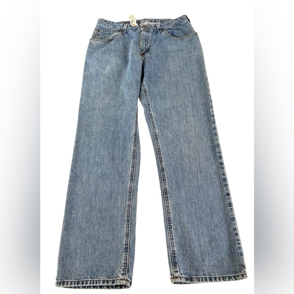 Vintage Carhartt WB160 AIO Stonewash Blue Relaxed Fit Straight Leg Jeans W14 L32 - Picture 1 of 12